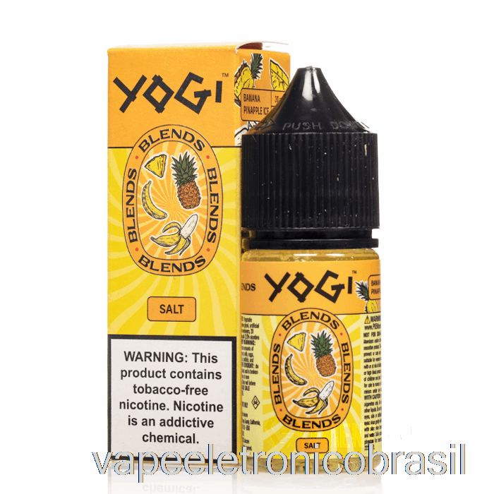 Vape Vaporesso Banana Abacaxi Ice - Iogue Mistura Sais - 30ml 35mg